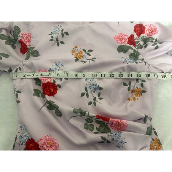 Keepsake the Label Pretty One Floral Mini Dress in Lilac Size M - Picture 13 of 13